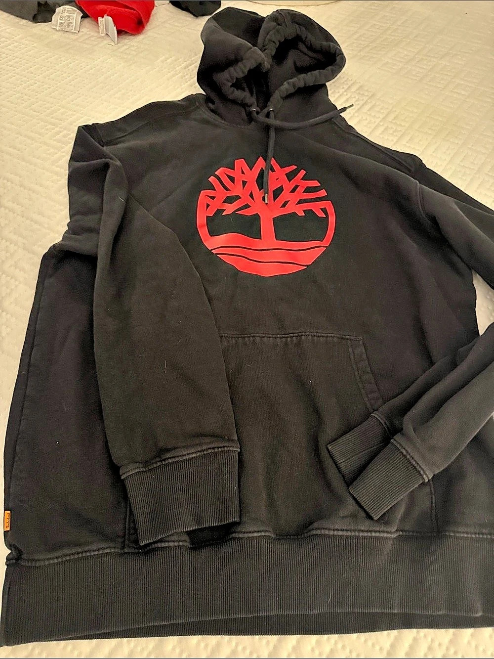 Timberland Tree Logo Hoodie Men's XL Hoodie & Long Sleeve Top Lot Black & Orange